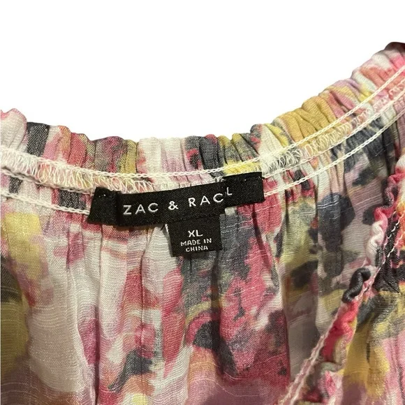 Zac & Rachel Floral Off-the-Shoulder Blouse - Picture 3 of 3